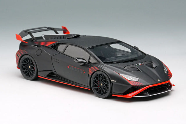 EIDOLON EM737I 1/43 Lamborghini Huracan STO 2021 Nero Nemesis / Red Livery Limited 50pcs - image 5