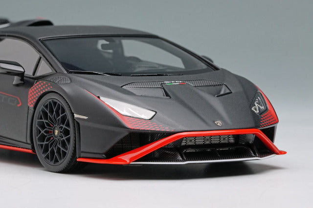 EIDOLON EM737I 1/43 Lamborghini Huracan STO 2021 Nero Nemesis / Red Livery Limited 50pcs - image 6