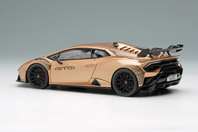 EIDOLON EM737J 1/43 Lamborghini Huracan STO 2021 Oro Elios / Black Livery Limited 50pcs - image 3