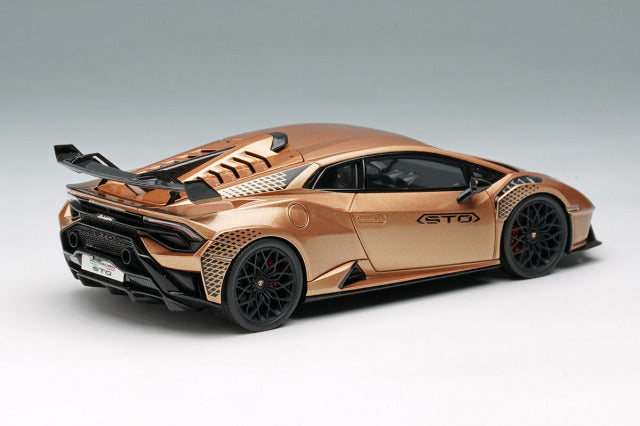 EIDOLON EM737J 1/43 Lamborghini Huracan STO 2021 Oro Elios / Black Livery Limited 50pcs - image 4