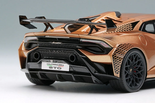 EIDOLON EM737J 1/43 Lamborghini Huracan STO 2021 Oro Elios / Black Livery Limited 50pcs - image 6