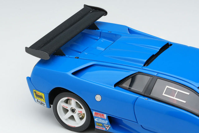 Make Up EIDOLON EM785A 1/43 Lamborghini Diablo SVR Racing 1996 Blue White Wheels view 7