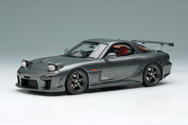 EIDOLON EM816B 1/43 Mazda RX-7(FD3S) Mazda Speed GT-Concept (Head Lamp Open) Titanium Gray Metallic Limited 100pcs - image 2