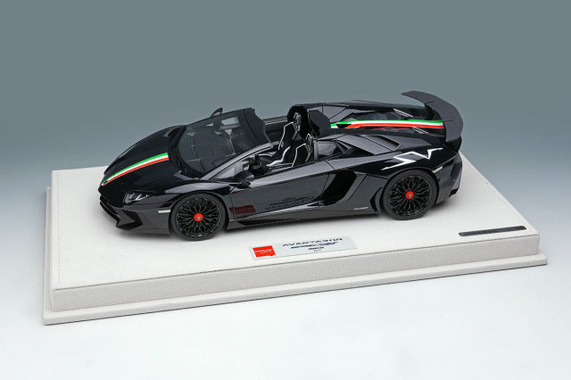 EIDOLON EML007F 1/18 Lamborghini Aventador LP750-4 SV Roadster 2015 Black / Italian Stripe Limited 50pcs - image 10
