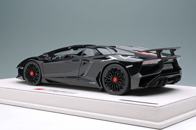 EIDOLON EML007F 1/18 Lamborghini Aventador LP750-4 SV Roadster 2015 Black / Italian Stripe Limited 50pcs - image 3