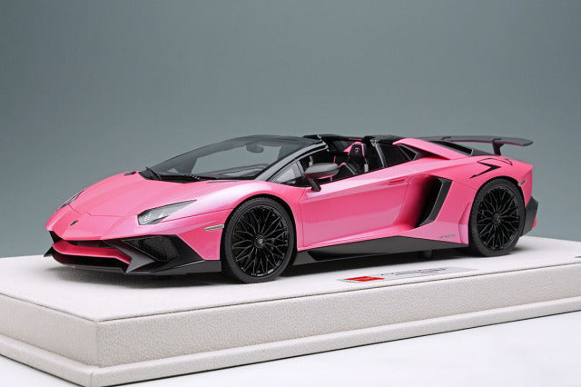 EIDOLON EML007H 1/18 Lamborghini Aventador LP750-4 SV Roadster 2015 Pearl Pink Limited 50pcs - image 2