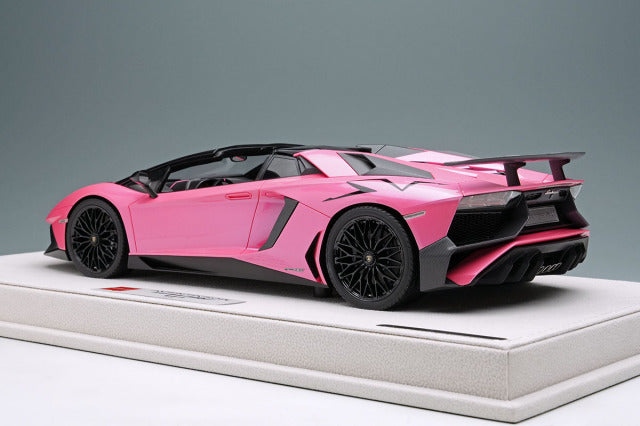 EIDOLON EML007H 1/18 Lamborghini Aventador LP750-4 SV Roadster 2015 Pearl Pink Limited 50pcs - image 3