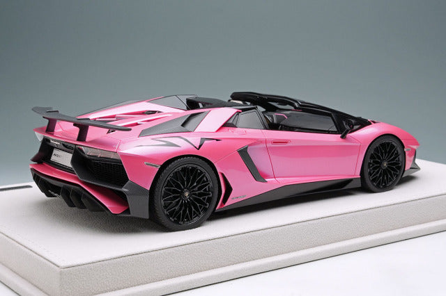 EIDOLON EML007H 1/18 Lamborghini Aventador LP750-4 SV Roadster 2015 Pearl Pink Limited 50pcs - image 4