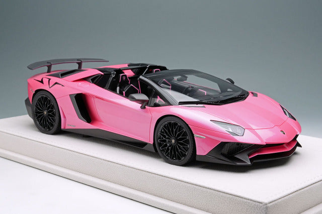 EIDOLON EML007H 1/18 Lamborghini Aventador LP750-4 SV Roadster 2015 Pearl Pink Limited 50pcs - image 5