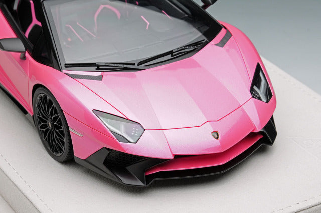 EIDOLON EML007H 1/18 Lamborghini Aventador LP750-4 SV Roadster 2015 Pearl Pink Limited 50pcs - image 6