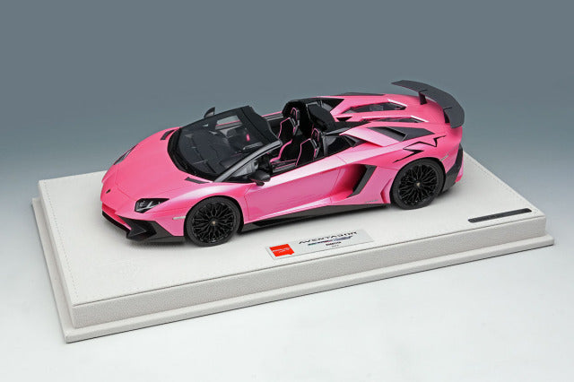 EIDOLON EML007H 1/18 Lamborghini Aventador LP750-4 SV Roadster 2015 Pearl Pink Limited 50pcs - image 9