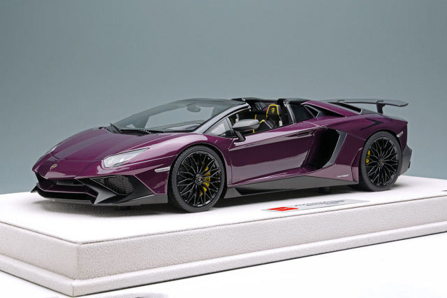EIDOLON EML007J 1/18 Lamborghini Aventador LP750-4 SV Roadster 2015 Viola Ophelia Limited 30pcs - image 2