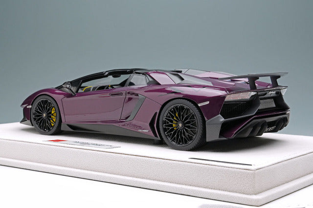 EIDOLON EML007J 1/18 Lamborghini Aventador LP750-4 SV Roadster 2015 Viola Ophelia Limited 30pcs - image 3