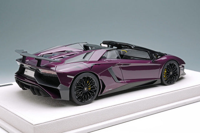EIDOLON EML007J 1/18 Lamborghini Aventador LP750-4 SV Roadster 2015 Viola Ophelia Limited 30pcs - image 4