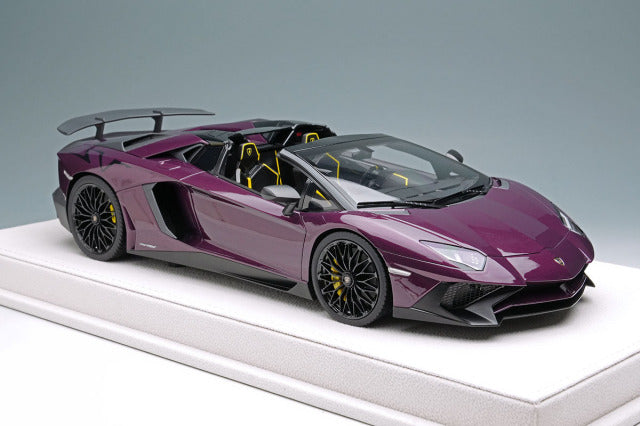 EIDOLON EML007J 1/18 Lamborghini Aventador LP750-4 SV Roadster 2015 Viola Ophelia Limited 30pcs - image 5