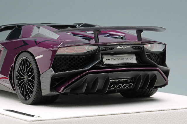 EIDOLON EML007J 1/18 Lamborghini Aventador LP750-4 SV Roadster 2015 Viola Ophelia Limited 30pcs - image 7