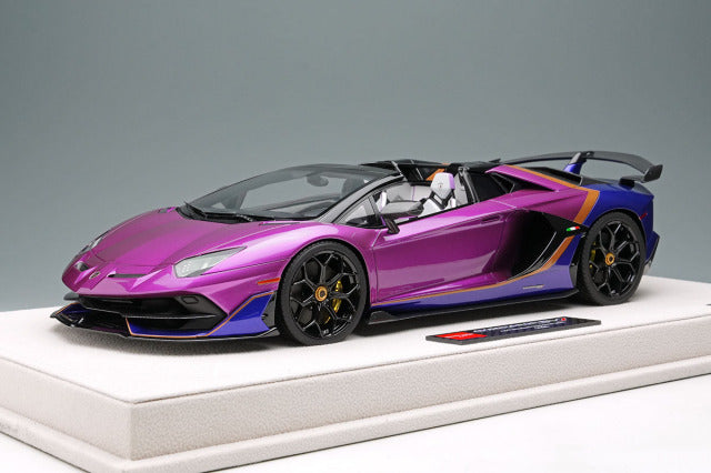 EIDOLON EML079D 1/18 Lamborghini Aventador SVJ Roadster 2020 Ad Personam 2tone Paint Viola Fineo / Viola Hestia Limited 70pcs - image 2