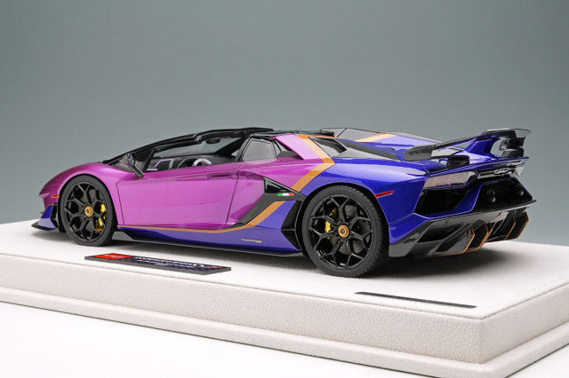 EIDOLON EML079D 1/18 Lamborghini Aventador SVJ Roadster 2020 Ad Personam 2tone Paint Viola Fineo / Viola Hestia Limited 70pcs - image 3