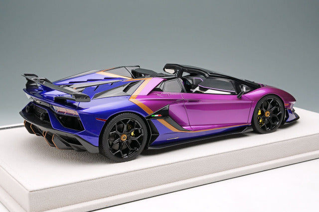 EIDOLON EML079D 1/18 Lamborghini Aventador SVJ Roadster 2020 Ad Personam 2tone Paint Viola Fineo / Viola Hestia Limited 70pcs - image 4