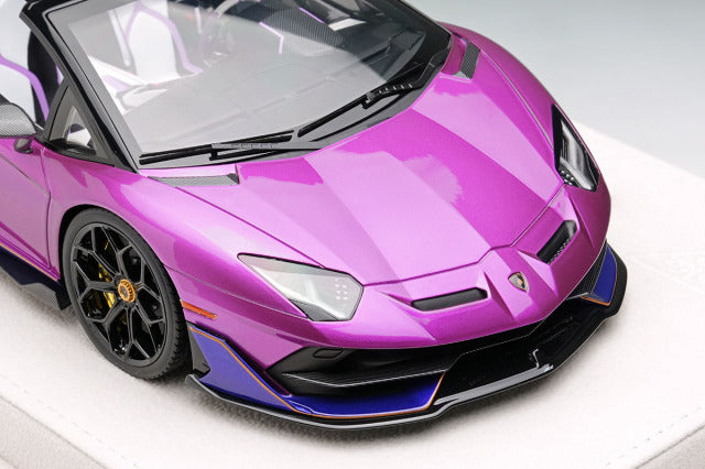 EIDOLON EML079D 1/18 Lamborghini Aventador SVJ Roadster 2020 Ad Personam 2tone Paint Viola Fineo / Viola Hestia Limited 70pcs - image 6