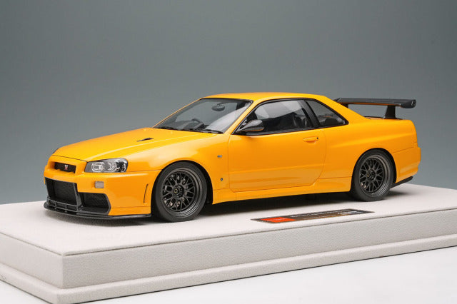 EIDOLON EML130C 1/18 Built By Legends Mine's Skyline GT-R (BNR34) Yamabuki Yellow - image 2