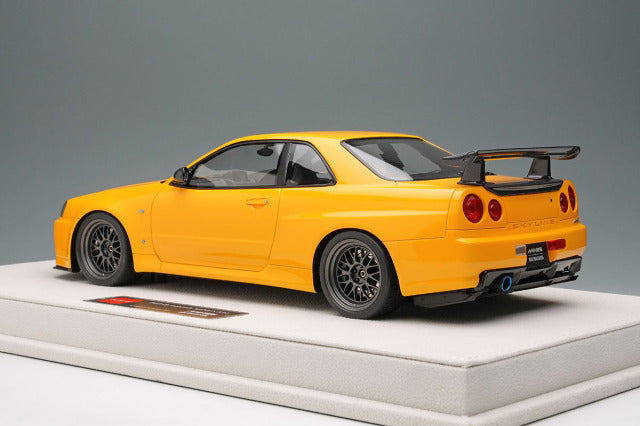 EIDOLON EML130C 1/18 Built By Legends Mine's Skyline GT-R (BNR34) Yamabuki Yellow - image 3