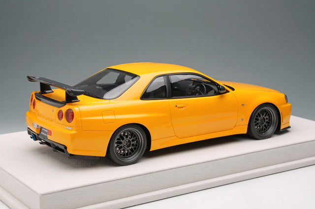 EIDOLON EML130C 1/18 Built By Legends Mine's Skyline GT-R (BNR34) Yamabuki Yellow - image 4