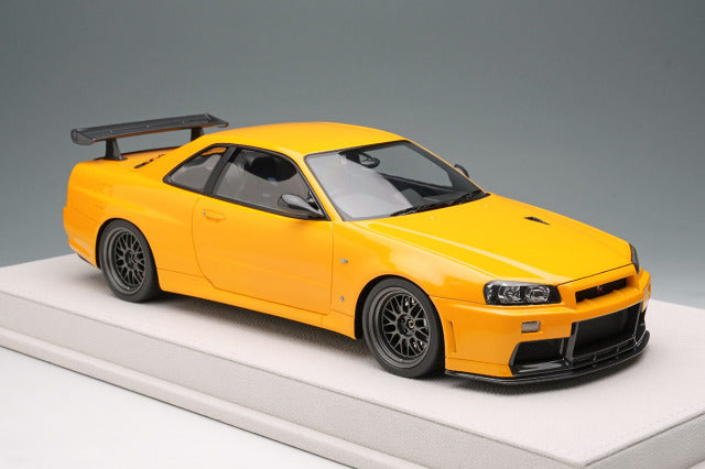 EIDOLON EML130C 1/18 Built By Legends Mine's Skyline GT-R (BNR34) Yamabuki Yellow - image 5