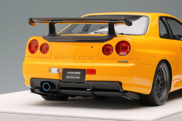 EIDOLON EML130C 1/18 Built By Legends Mine's Skyline GT-R (BNR34) Yamabuki Yellow - image 7