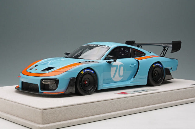 Make Up EIDOLON EML198C 1/18 Porsche 935/19 2019 Gulf Blue / Orange Stripe Limited 70pcs - photo 2