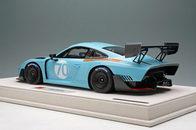 Make Up EIDOLON EML198C 1/18 Porsche 935/19 2019 Gulf Blue / Orange Stripe Limited 70pcs - photo 3