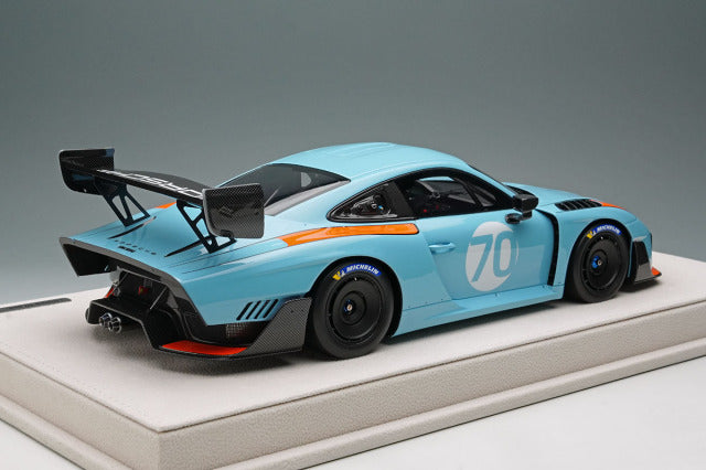 Make Up EIDOLON EML198C 1/18 Porsche 935/19 2019 Gulf Blue / Orange Stripe Limited 70pcs - photo 4