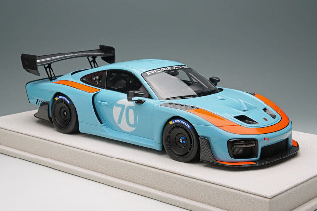Make Up EIDOLON EML198C 1/18 Porsche 935/19 2019 Gulf Blue / Orange Stripe Limited 70pcs - photo 5