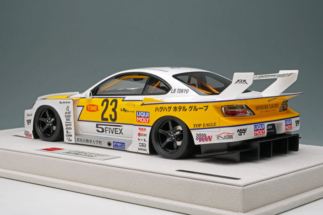 EIDOLON EML200 1/18 LB-Super Silhouette S15 Silvia White / Yellow Limited 150pcs - image 3
