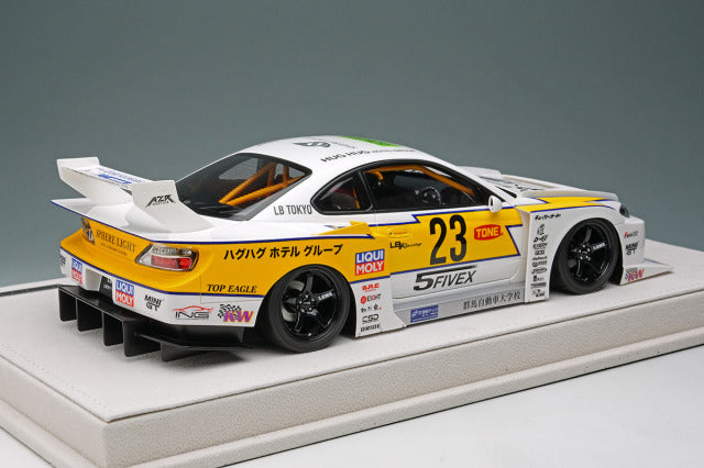 EIDOLON EML200 1/18 LB-Super Silhouette S15 Silvia White / Yellow Limited 150pcs - image 4