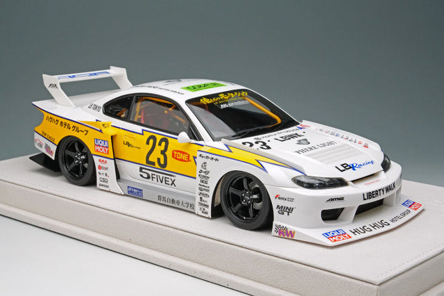 EIDOLON EML200 1/18 LB-Super Silhouette S15 Silvia White / Yellow Limited 150pcs - image 5
