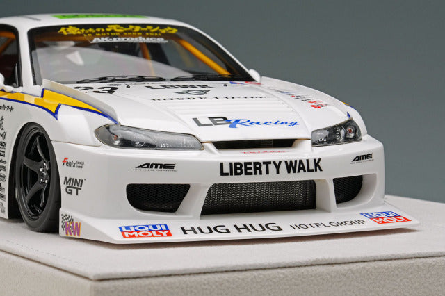 EIDOLON EML200 1/18 LB-Super Silhouette S15 Silvia White / Yellow Limited 150pcs - image 7