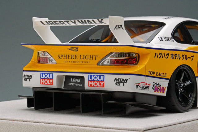 EIDOLON EML200 1/18 LB-Super Silhouette S15 Silvia White / Yellow Limited 150pcs - image 8