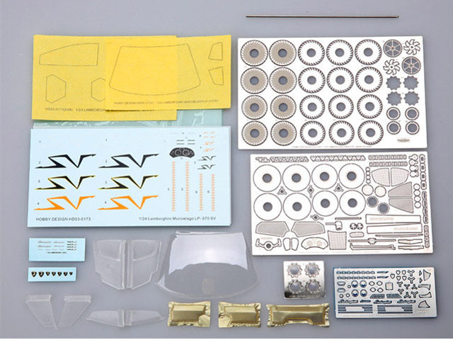 Hobby Design HD03_0173 1/24 Lamborghini Murcielago LP670-4 SV kit Conversion / Detail Parts - image 3