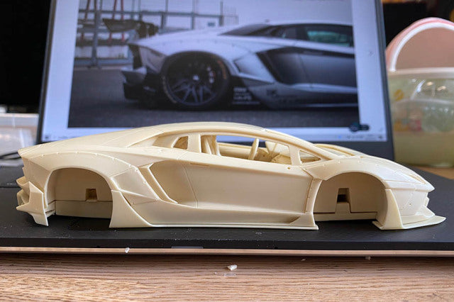Hobby Design HD03-0550 1/24 LB-Works Aventador 2.0 Model Kit - image 10
