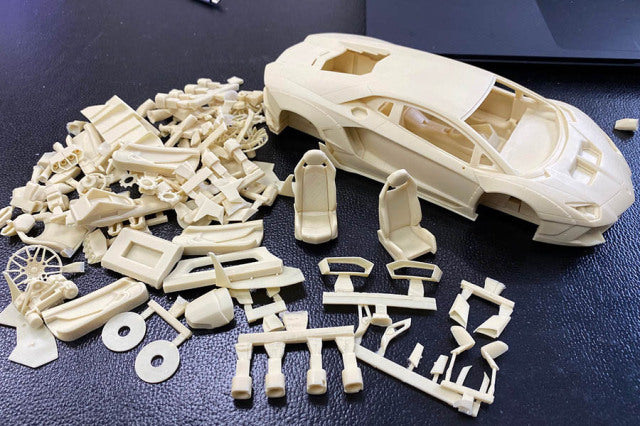 Hobby Design HD03-0550 1/24 LB-Works Aventador 2.0 Model Kit - image 3