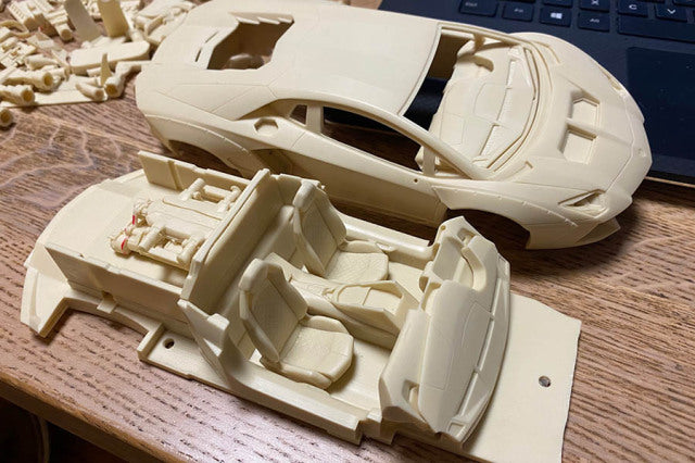 Hobby Design HD03-0550 1/24 LB-Works Aventador 2.0 Model Kit - image 4