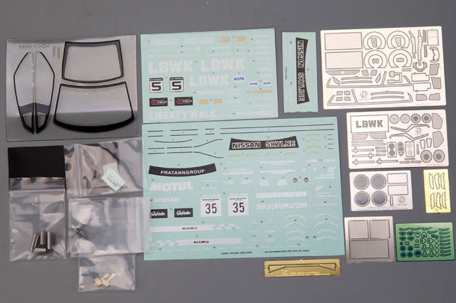 Hobby Design HD03-0589 1/24 LB-Silhouette Works GT 35GT-RR (Skyline) Conversion / Detail Parts - image 4
