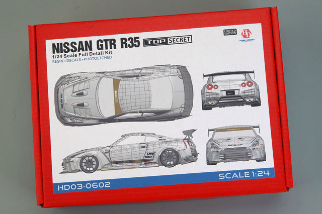 Hobby Design HD03-0602 1/24 Nissan GTR R35 Top Secret Conversion / Detail Parts - image 1