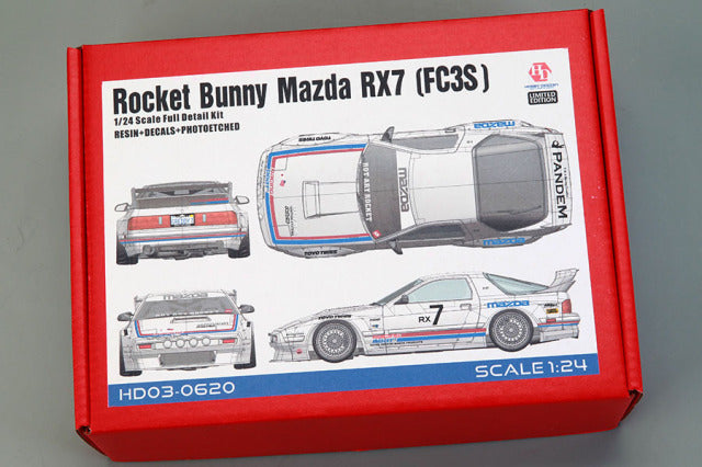 Hobby Design HD03-0620 1/24 Rocket Bunny Mazda RX7(FC3S) Model Kit - image 1