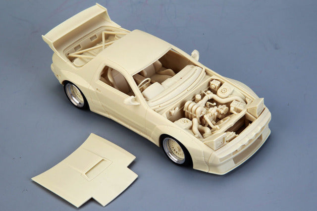 Hobby Design HD03-0620 1/24 Rocket Bunny Mazda RX7(FC3S) Model Kit - image 6