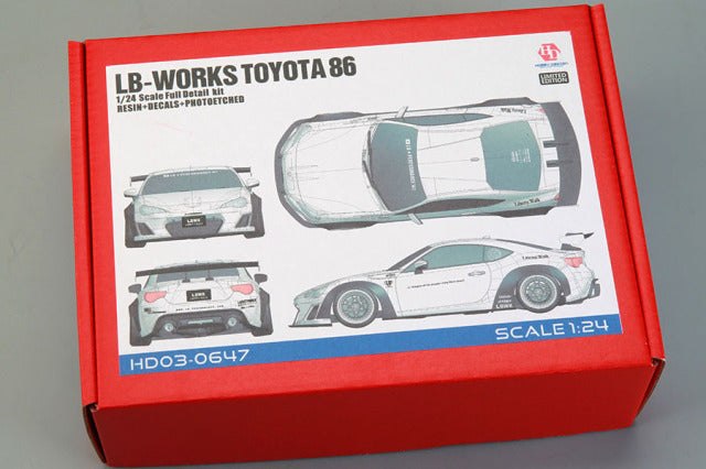 Hobby Design HD03-0647 1/24 LB-WORKS Toyota 86 Model Kit - image 1