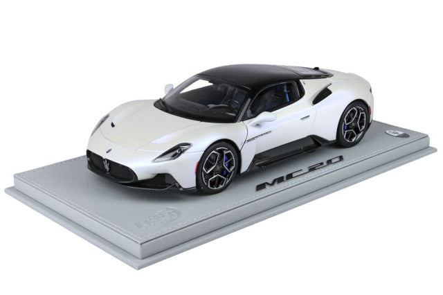 BBR HE180051ABBR 1/18 Maserati MC20 Bianco Audace Limited 300pcs (with Display Case) - image 1