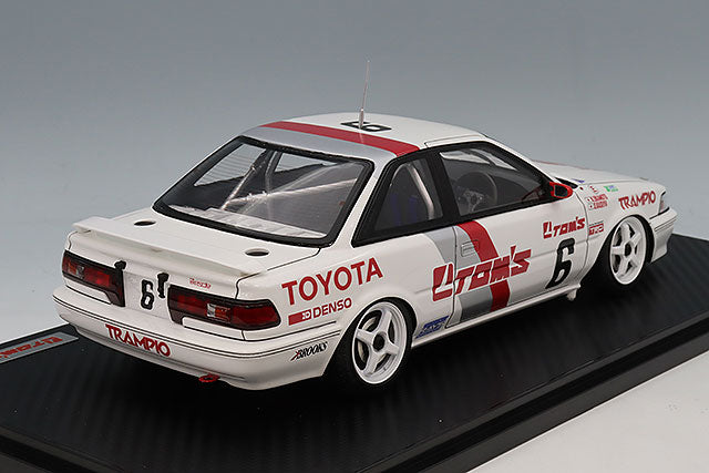 Ignition Model IG3865 1/18 Toyota TOM'S Corolla JTC No.6 1991 White/Red Resin - view 3
