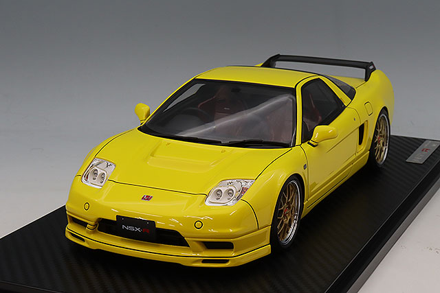 Ignition Model IG3910 1/18 Honda NSX-R (NA2) Yellow BBS RG-R Wheels Resin - view 1